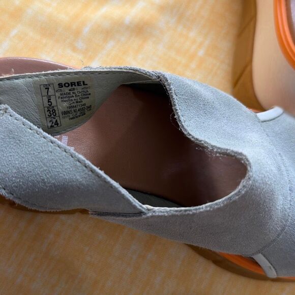 Sorel Joanie III Slingback Wedge Shoes sz 7 - Picture 5 of 9